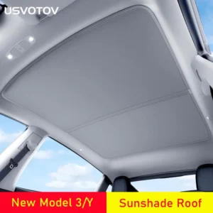 USVOTOV Zonneschermen voor Tesla Nieuw Model Y Juniper Launch Refresh 2025 Model 3 Highland Zonneschermen Dak Glas Dakraam Accessoires