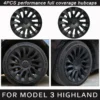 4 Stuks Wieldop Voor Nieuwe Tesla Model 3 2024 2025 Highland 18 Inch Vervanging Wieldop Auto Volledige Velg cover Wieldop