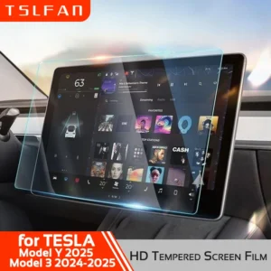 Voor Tesla Model 3 Highland 2024 Y Juniper 2025 HD Gehard Glas Film Screen Protector Navigatie Beschermhoes Accessoires