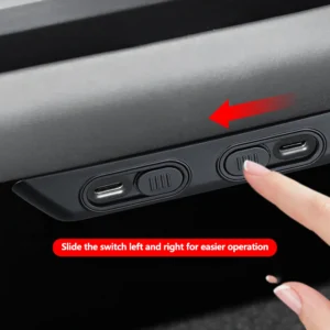 Voor Tesla Model 3Y Juniper 2025 Achter Luchtuitlaat USB Opladen Stofdicht Protector Anti-blocking Achterbank Outlet auto Accessoires