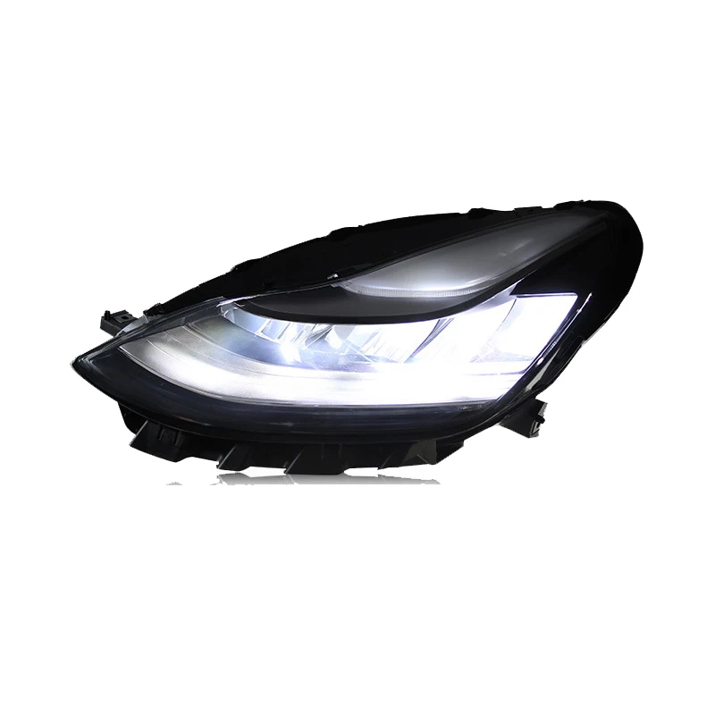 Auto Koplamp Voor Tesla Model 3 Model Y 2017-2023 Led Head Lamp Upgrade Drl Dynamische Signaal Lamp Hoofd Lamp front Light Montage - Afbeelding 3
