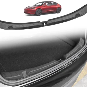 Voor Tesla Nieuwe Model 3 Highland 2024 2025 Kofferbak Drempel Strip TPE Matten Sill Guard Achter Cargo Anti Scratch protector Accessoires