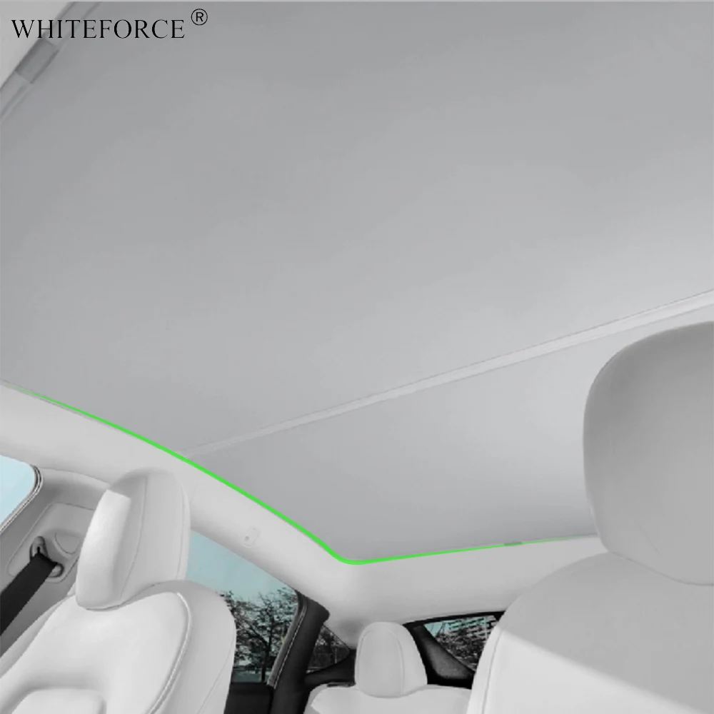 Voor Tesla Model Y/3 2021-2024 Opvouwbare Glazen Dak Zonnescherm Model 3 Highland Nieuw Split Dak Zonnebrandcrème Isolatiescherm
