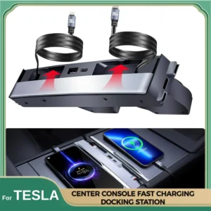 USB Hub Voor Tesla Model Y 2025 Juniper Model 3 Highland Middenconsole Snelle Oplader Interieur Accessoires MultiPort Docking hub