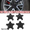 4 Stuks Auto Vijf Klauw Wielnaafafdekkingen Hub Cover Voor Tesla Model 3 Lug Moer Covers Wieldoppen Decoratie Modificatie accessoire