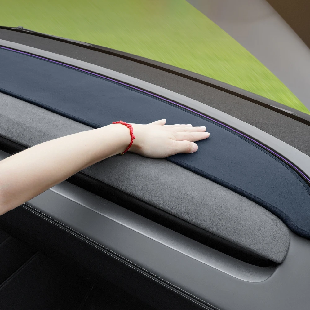 Voor Tesla Model 3 Highland 2024 2025 2026 Auto Dashboard Cover Instrument Bureau Zonnescherm Anti-Uv Tapijt Mat pad Accessoires - Afbeelding 5