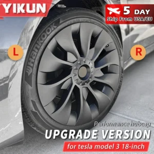 4 Stuks Naafdop Prestaties Vervanging Wieldop Auto Volledige Velg Cover Accessoires Voor Tesla Model 3 18 Inch Wieldop 2018-2023