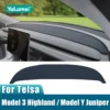 Voor Tesla Model 3 Highland Model Y Juniper 2024 2025 2026 Auto Dashboard Cover Dash Mat Zonnescherm antislip Pad Accessoires
