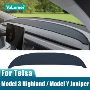 Voor Tesla Model 3 Highland Model Y Juniper 2024 2025 2026 Auto Dashboard Cover Dash Mat Zonnescherm antislip Pad Accessoires
