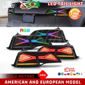 Colight Led-Achterlichten Voor Tesla-Model 3/Y-Achterlichten Met 2016 2023 Met Dynamische Sequentia-Richtingaanwijzer Voor Opstartanimatie